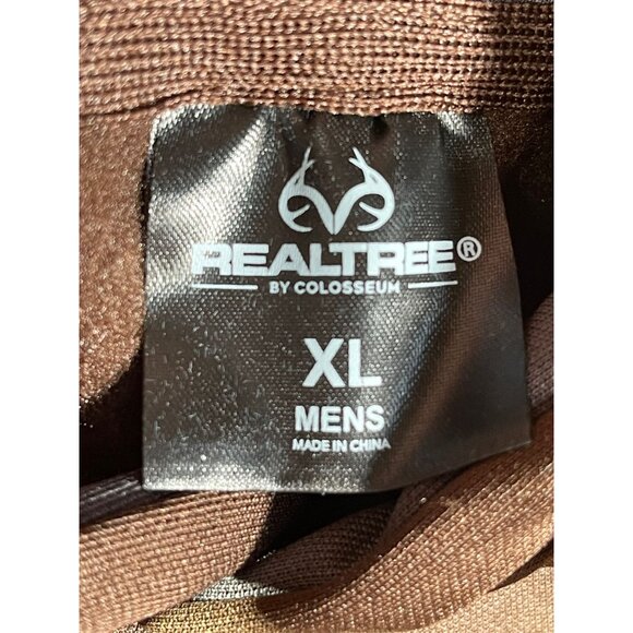 Realtree Mens XL Brown Hooded Sweatshirt With Camo Logo - Picture 8 of 10